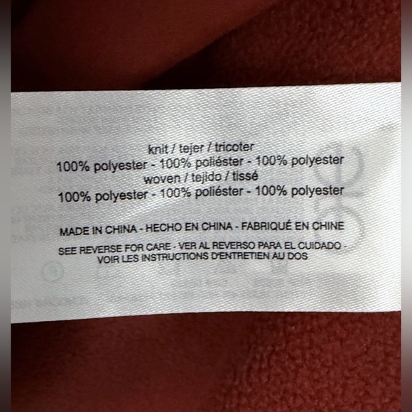 Bass Outdoor Half Zip Pull Over Fleece with Thumbholes Burnt Henna Medium NWT - Picture 9 of 9